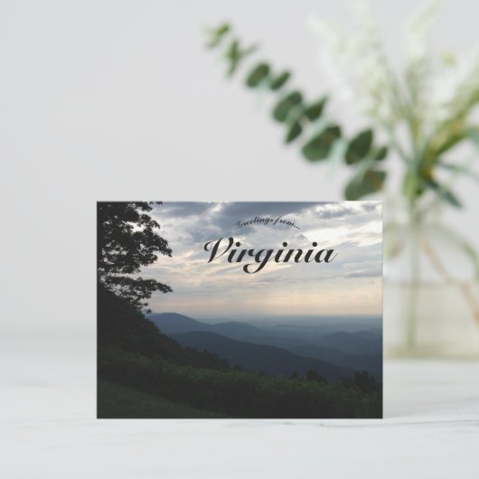 Blue Ridge Mountains Virginia Briefkaart (Staand voorkant)