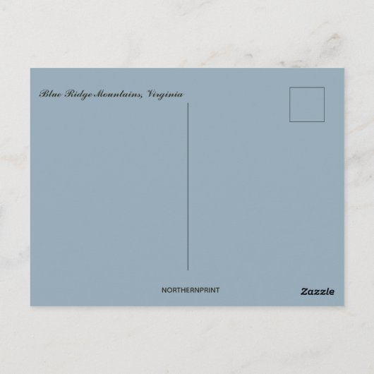 Blue Ridge Mountains Virginia Briefkaart (Achterkant)