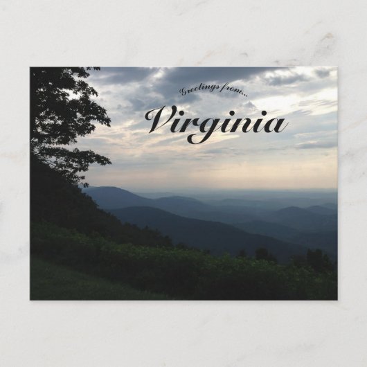 Blue Ridge Mountains Virginia Briefkaart (Voorkant)