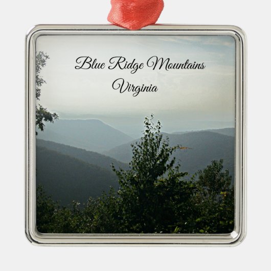 Blue Ridge Mountains, Virginia Metalen Ornament (Voorkant)