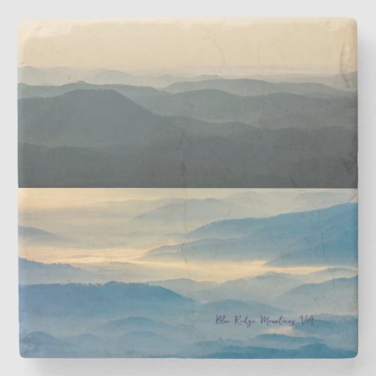 Blue Ridge Mountains Virginia Stenen Onderzetter (Voorkant)