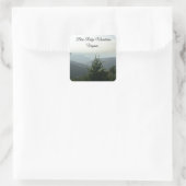 Blue Ridge Mountains, Virginia Vierkante Sticker (Tas)