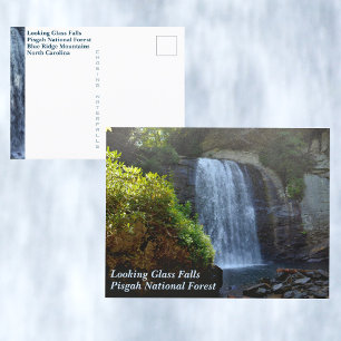 Blue Ridge Mountains Waterval Looking Glass Herfst Briefkaart