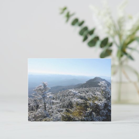 Blue Ridge Mountains Winter Briefkaart (Staand voorkant)