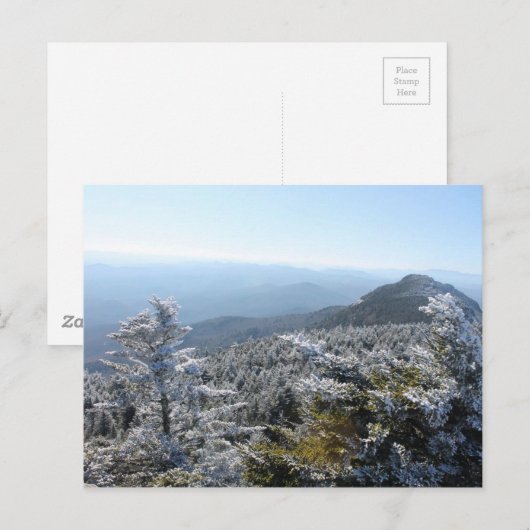 Blue Ridge Mountains Winter Briefkaart (Voorkant / Achterkant)