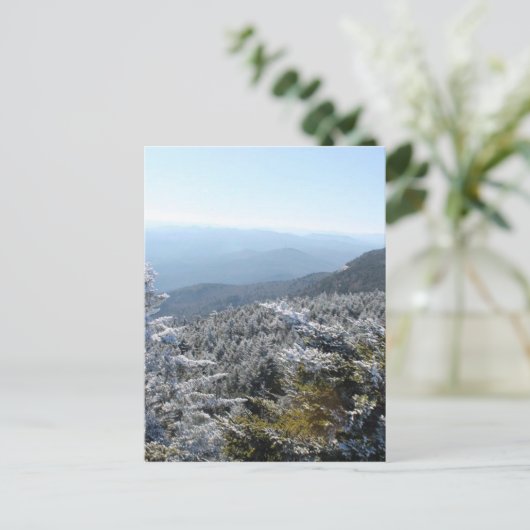 Blue Ridge Mountains Winter Briefkaart (Staand voorkant)