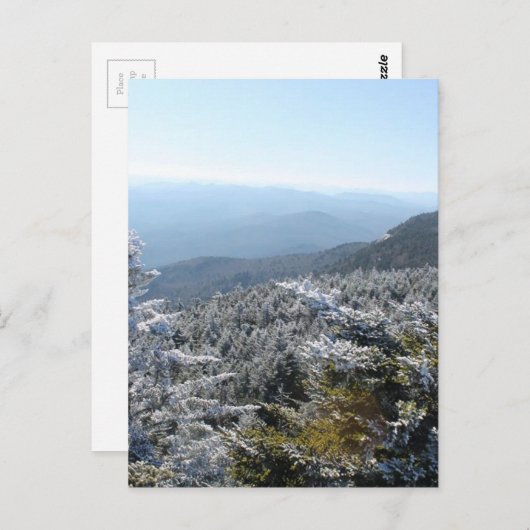 Blue Ridge Mountains Winter Briefkaart (Voorkant / Achterkant)