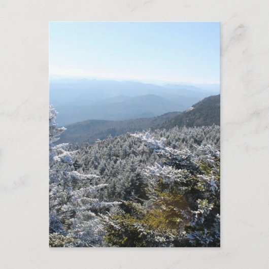 Blue Ridge Mountains Winter Briefkaart (Voorkant)