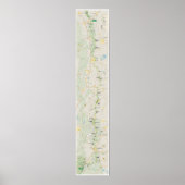 Blue Ridge Parkway 2026 map poster (Voorkant)