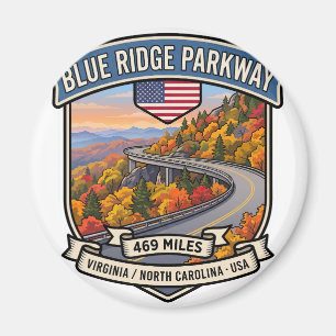 Blue Ridge Parkway Appalachen Schone Weg Magneet