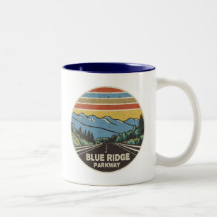 Blue Ridge Parkway-bergen Tweekleurige Koffiemok