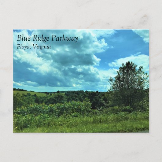 Blue Ridge Parkway bij Floyd, Virginia Briefkaart (Voorkant)