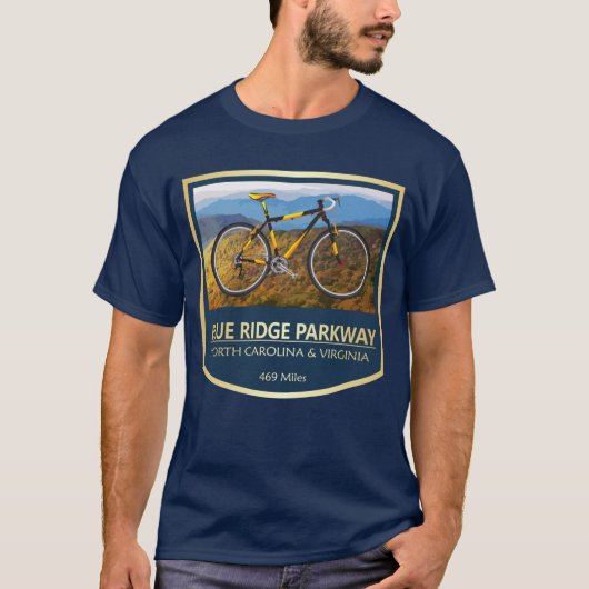 Blue Ridge Parkway (bike2) T-shirt (Voorkant)