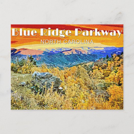 Blue Ridge Parkway Briefkaart (Voorkant)