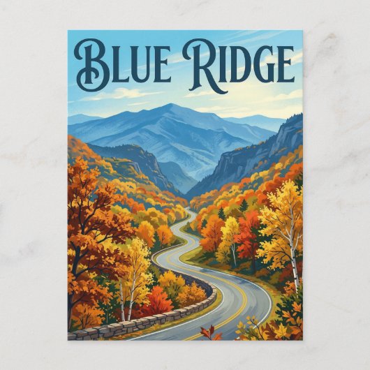 Blue Ridge Parkway Briefkaart (Voorkant)