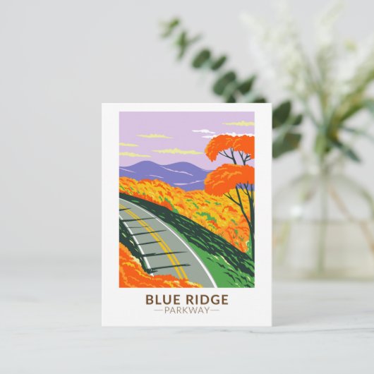 Blue Ridge Parkway  Briefkaart (Staand voorkant)