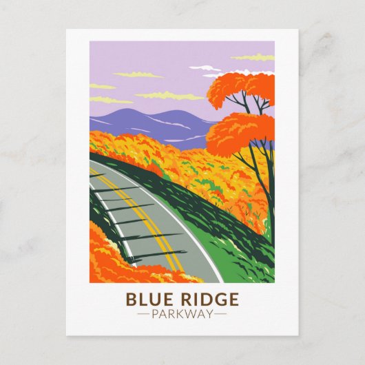 Blue Ridge Parkway  Briefkaart (Voorkant)