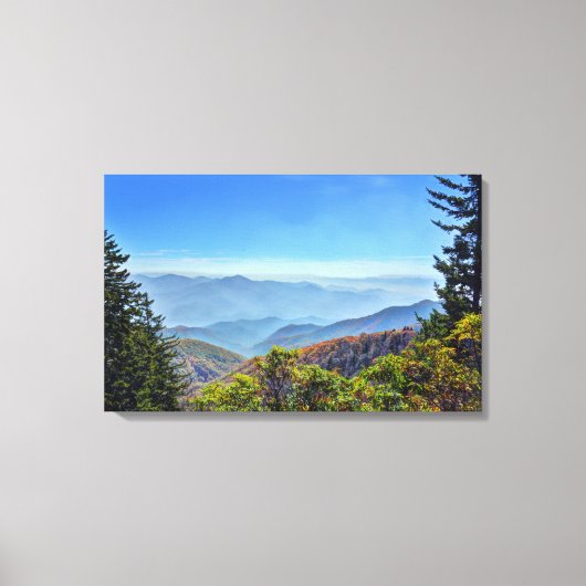 Blue Ridge Parkway Canvas Afdruk (Voorkant)