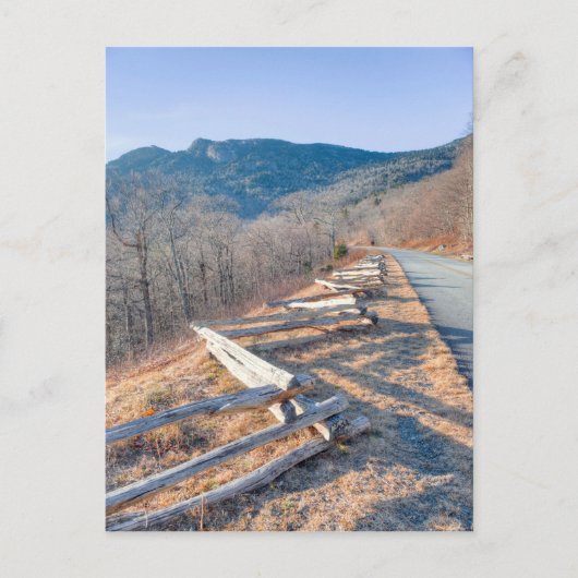 Blue Ridge Parkway en Grandfather Mountain Briefkaart (Voorkant)