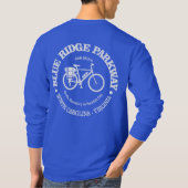 Blue Ridge Parkway (fietsen) T-shirt (Achterkant)