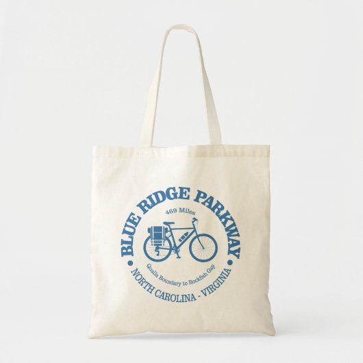 Blue Ridge Parkway (fietsen) Tote Bag (Voorkant)