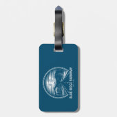 Blue Ridge Parkway Forest Bagagelabel (Achterkant verticaal)