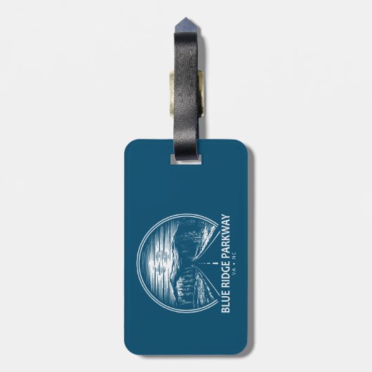 Blue Ridge Parkway Forest Bagagelabel (Achterkant verticaal)