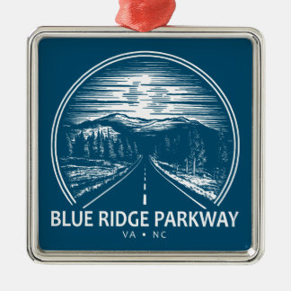 Blue Ridge Parkway Forest Metalen Ornament