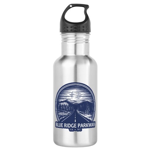 Blue Ridge Parkway Forest Waterfles (Voorkant)