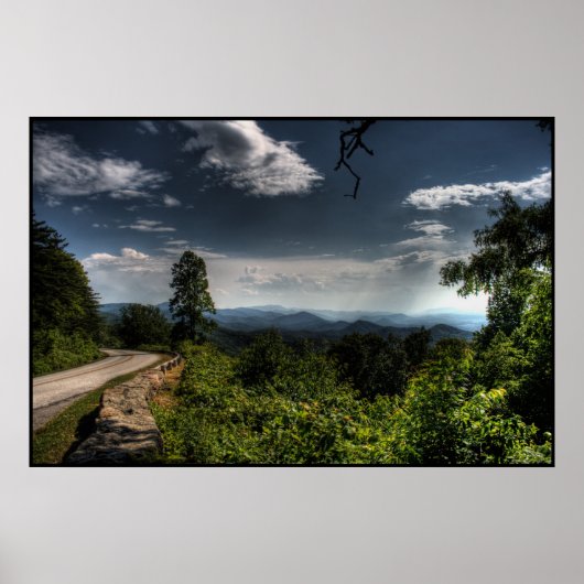 Blue Ridge Parkway HDR Poster (Voorkant)