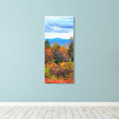 Blue Ridge Parkway Herfst Overlook of Pilot Mounta Canvas Afdruk (Insitu (Houten vloer))
