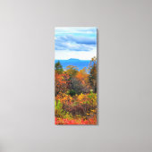 Blue Ridge Parkway Herfst Overlook of Pilot Mounta Canvas Afdruk (Voorkant)