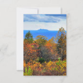 Blue Ridge Parkway Herfst Overlook of Pilot Mounta Kaart (Voorkant)