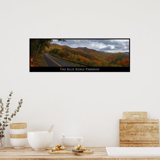 Blue Ridge Parkway in Herfst Poster (Keuken)