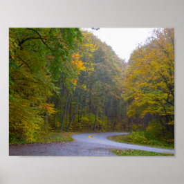 Blue Ridge Parkway in Herfst, Virginia Poster