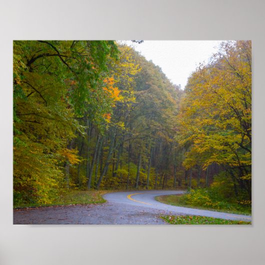 Blue Ridge Parkway in Herfst, Virginia Poster (Voorkant)