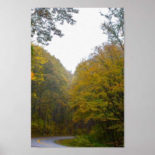 Blue Ridge Parkway in Herfst, Virginia Poster (Voorkant)