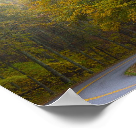 Blue Ridge Parkway in Herfst, Virginia Poster (Hoek)