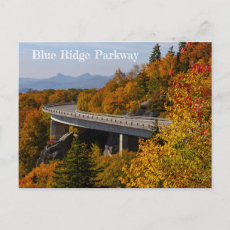 Blue Ridge Parkway in het najaar Briefkaart