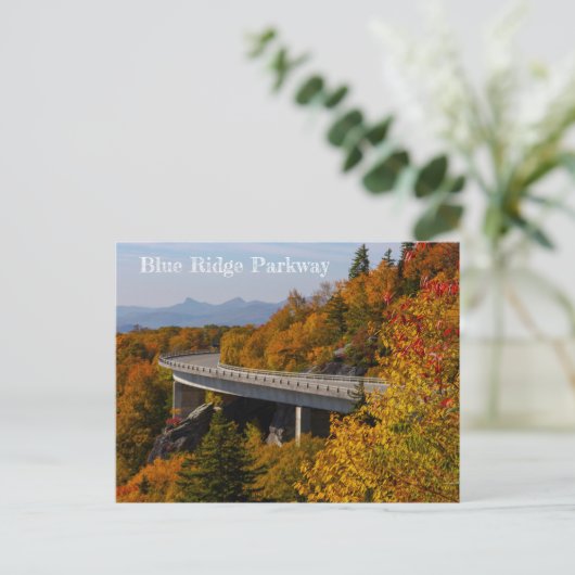 Blue Ridge Parkway in het najaar Briefkaart (Staand voorkant)