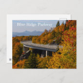 Blue Ridge Parkway in het najaar Briefkaart (Voorkant / Achterkant)