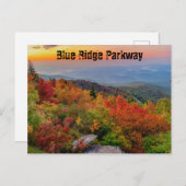 Blue Ridge Parkway in het najaar Briefkaart (Voorkant / Achterkant)
