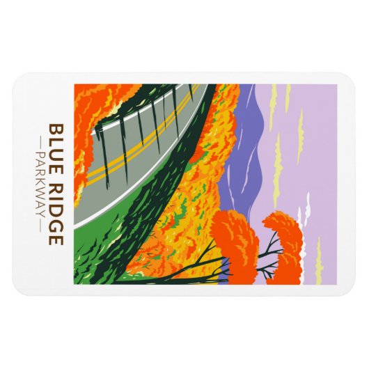 Blue Ridge Parkway  Magneet (Horizontaal)