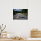 Blue Ridge Parkway Motorcycle 13 Poster (Keuken)