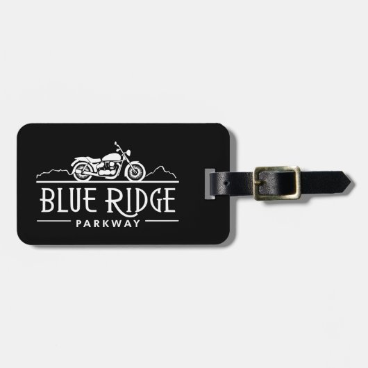 Blue Ridge Parkway Motorcycle Bagagelabel (Voorkant horizontaal)