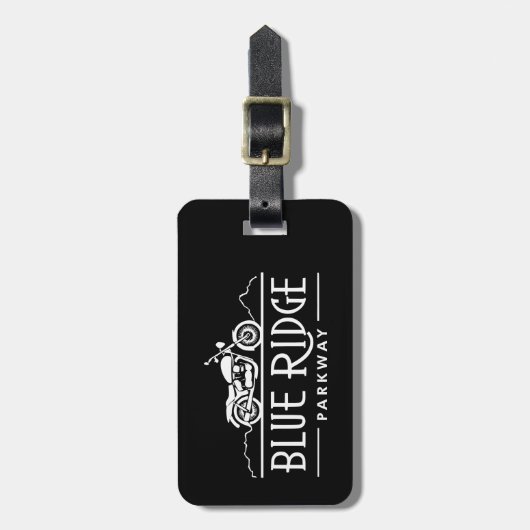 Blue Ridge Parkway Motorcycle Bagagelabel (Voorkant verticaal)