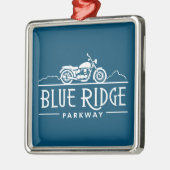 Blue Ridge Parkway Motorcycle Metalen Ornament (Links)
