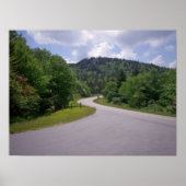 Blue Ridge Parkway Motorcycle Poster (Voorkant)