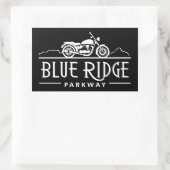 Blue Ridge Parkway Motorcycle Rechthoekige Sticker (Tas)