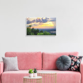 Blue Ridge Parkway - Mountain Sunset 1 Canvas Afdruk (Insitu (Woonkamer))